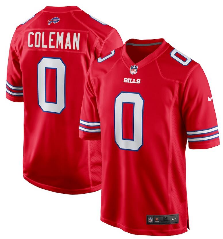 Men Buffalo Bills #0 Keon Coleman Nike Red Alternate Game Jersey->women nfl jersey->Women Jersey